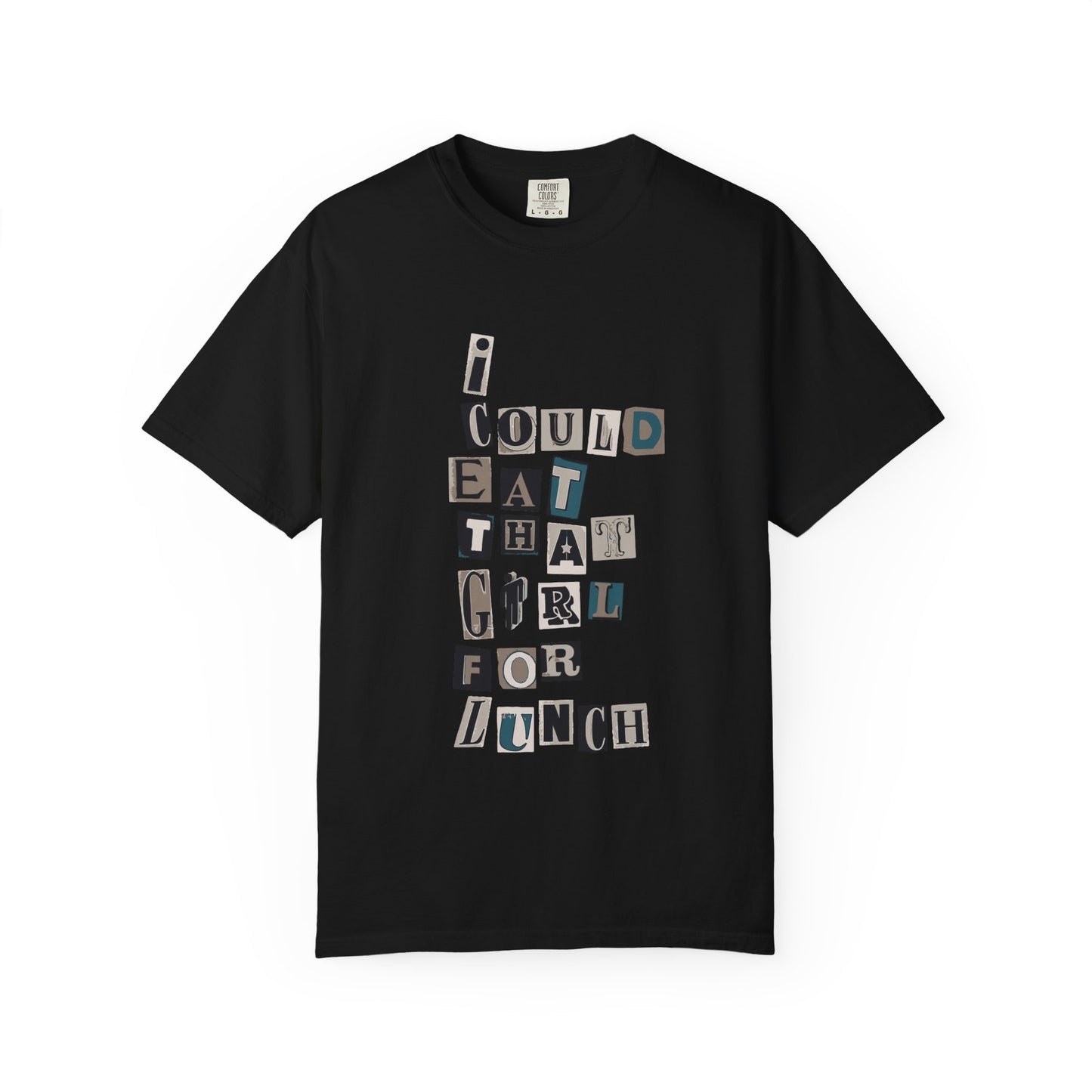 Mixed Message Collage Unisex Dyed T-shirt