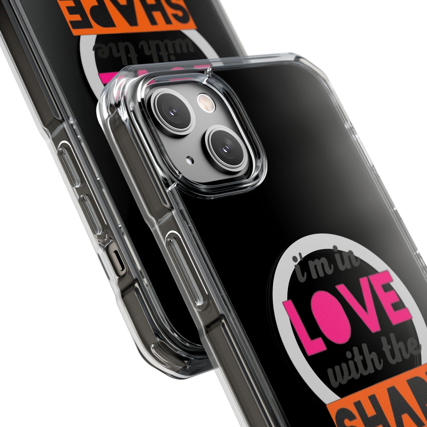 Orange Divide Symbol Magnetic Clear Impact Case