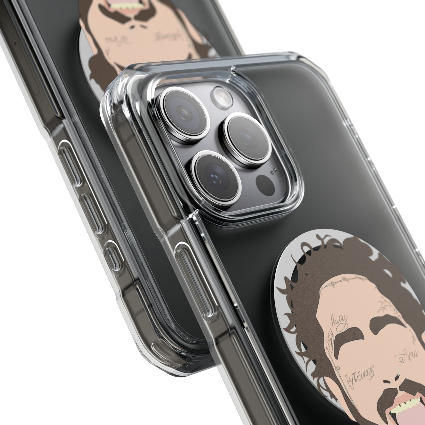 Minimalist Tongue Out Cartoon Face Magnetic Impact Case