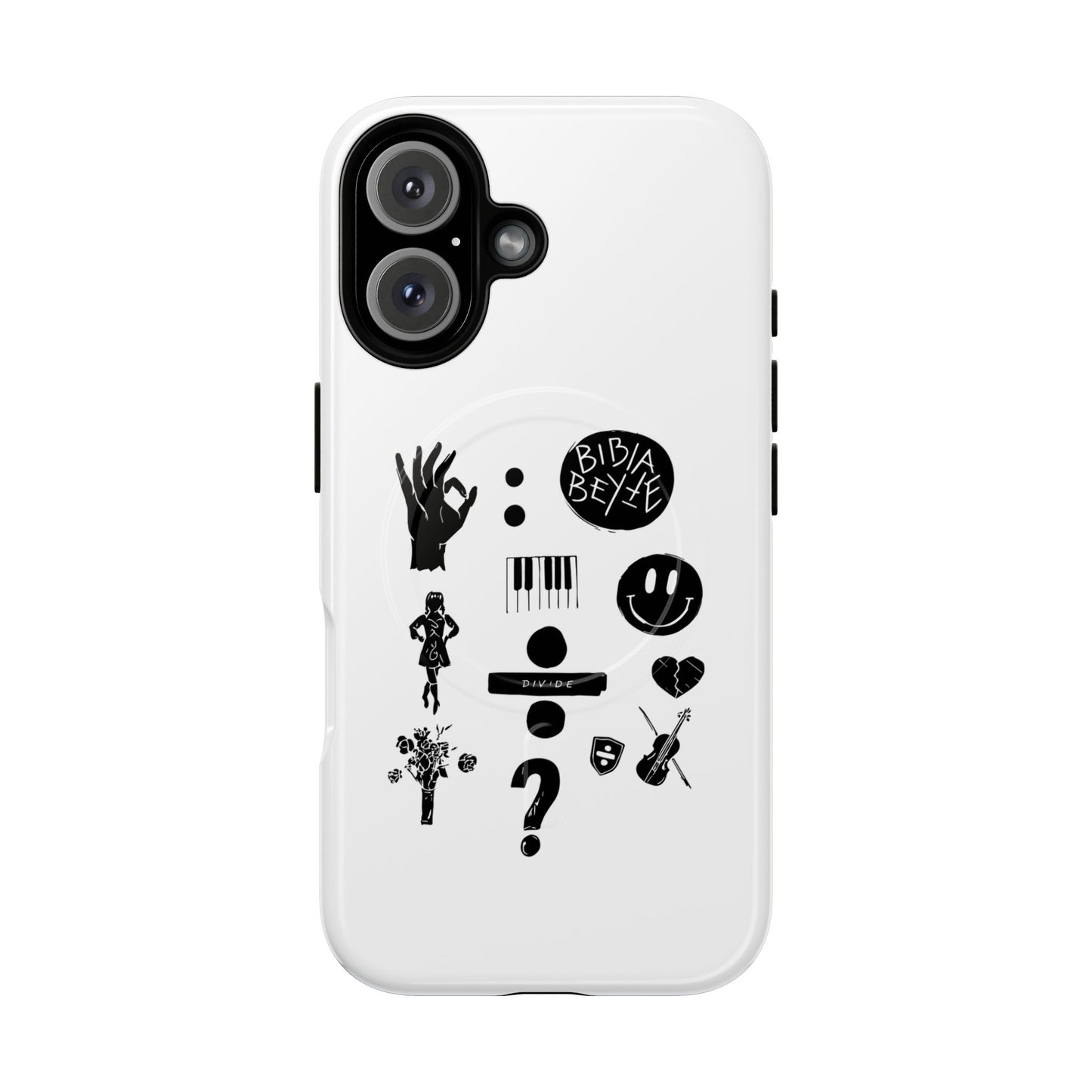 Ocean Wave with Heart Outline Tough Magnetic case