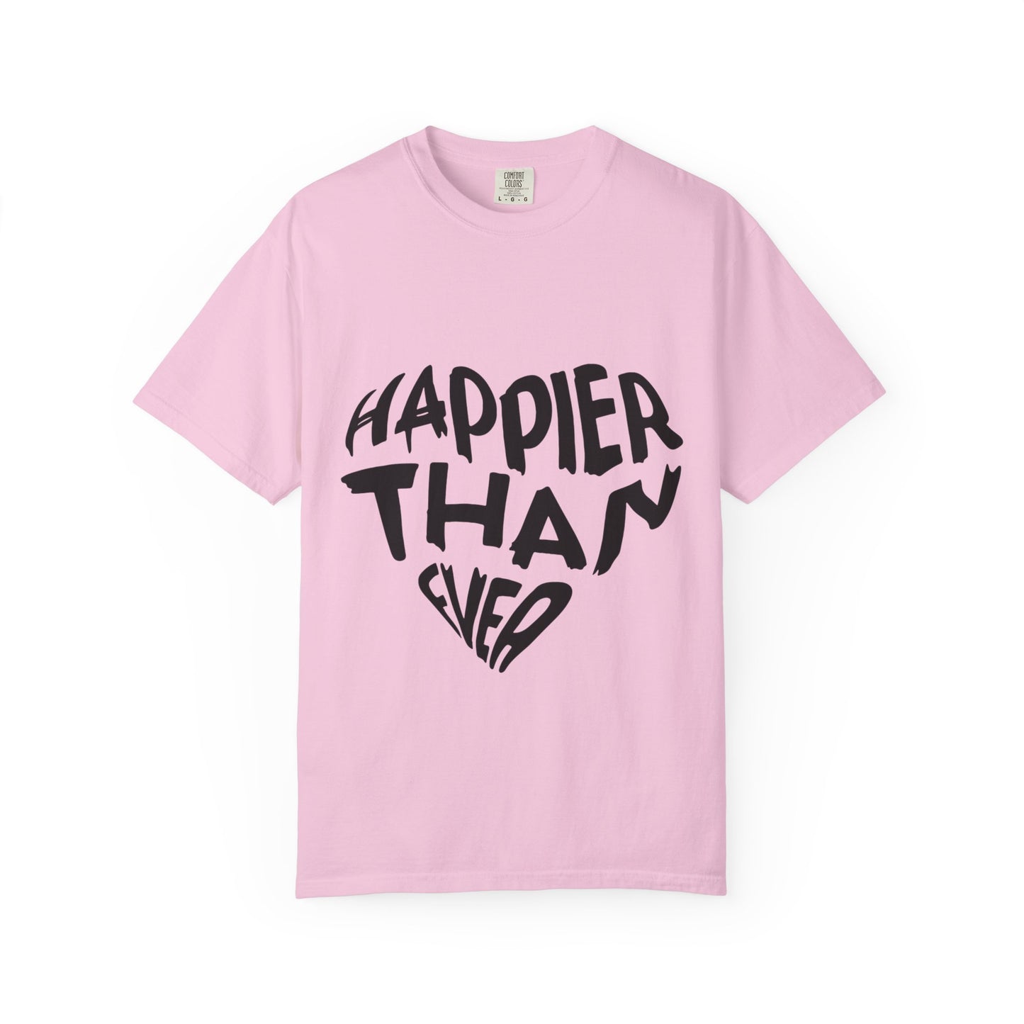 Happier Heart Lettering Unisex Dyed T-shirt