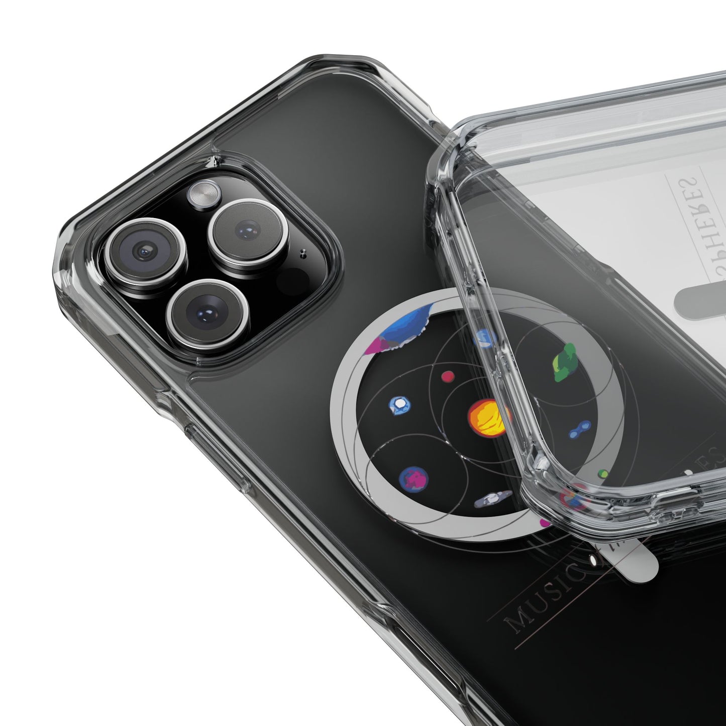 Colorful Planetary Orbit Diagram Magnetic Clear Impact case