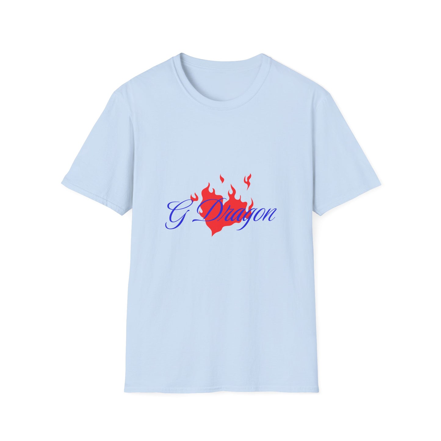 Heart on Fire Bold Script Unisex Softstyle Tee