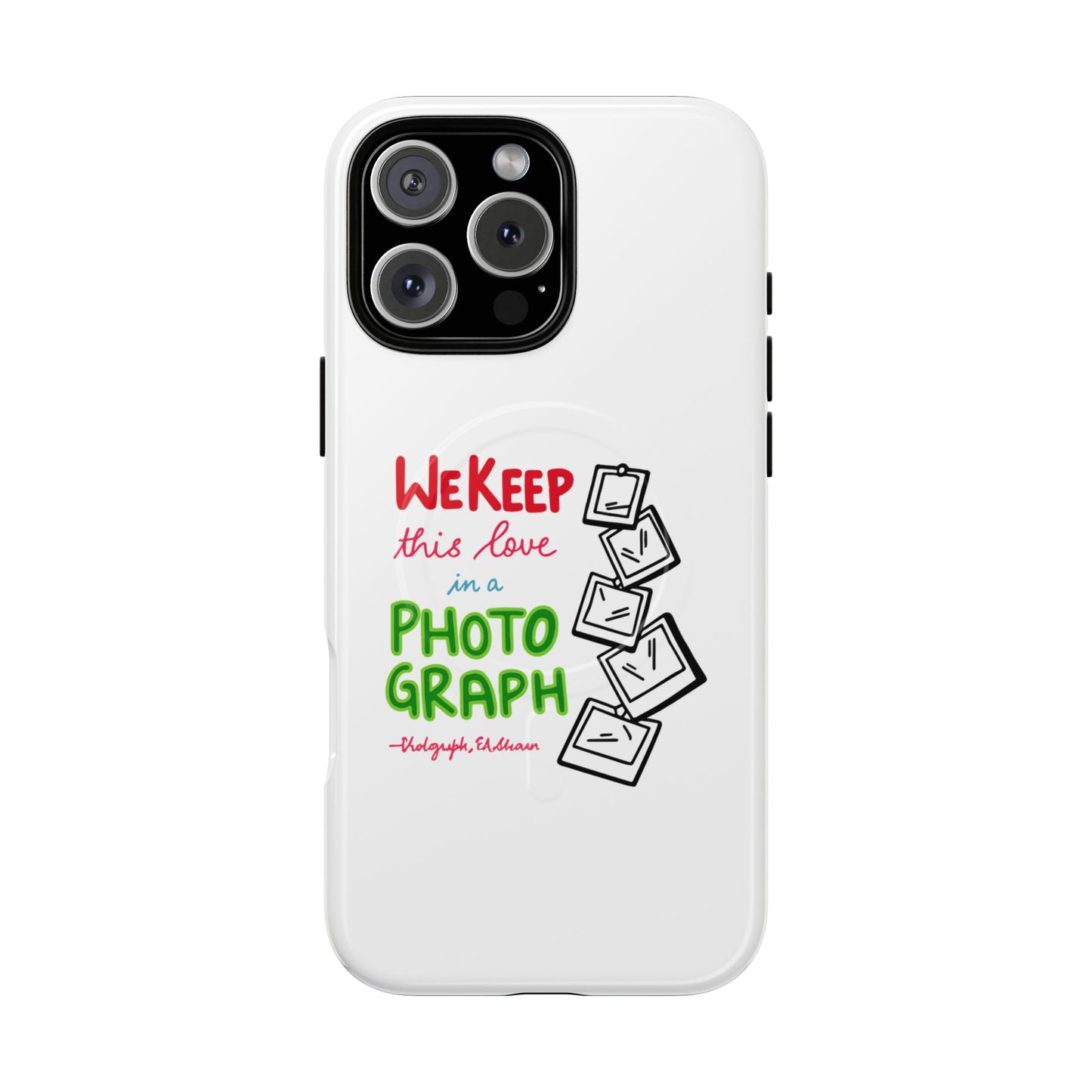White Paw Print Tough Magnetic case