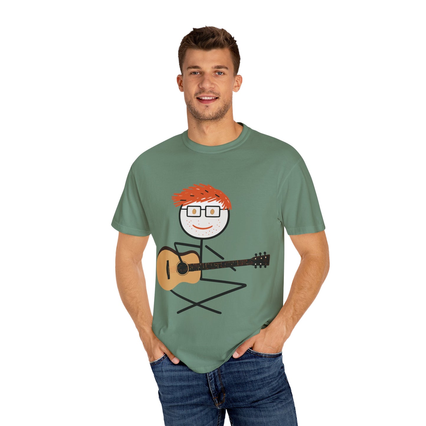 Ed Sheeran Guitar Dyed T-Shirt | Vintage Comfort