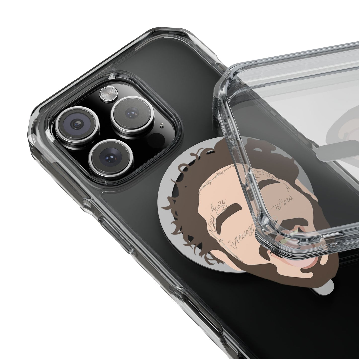 Minimalist Tongue Out Cartoon Face Magnetic Impact Case