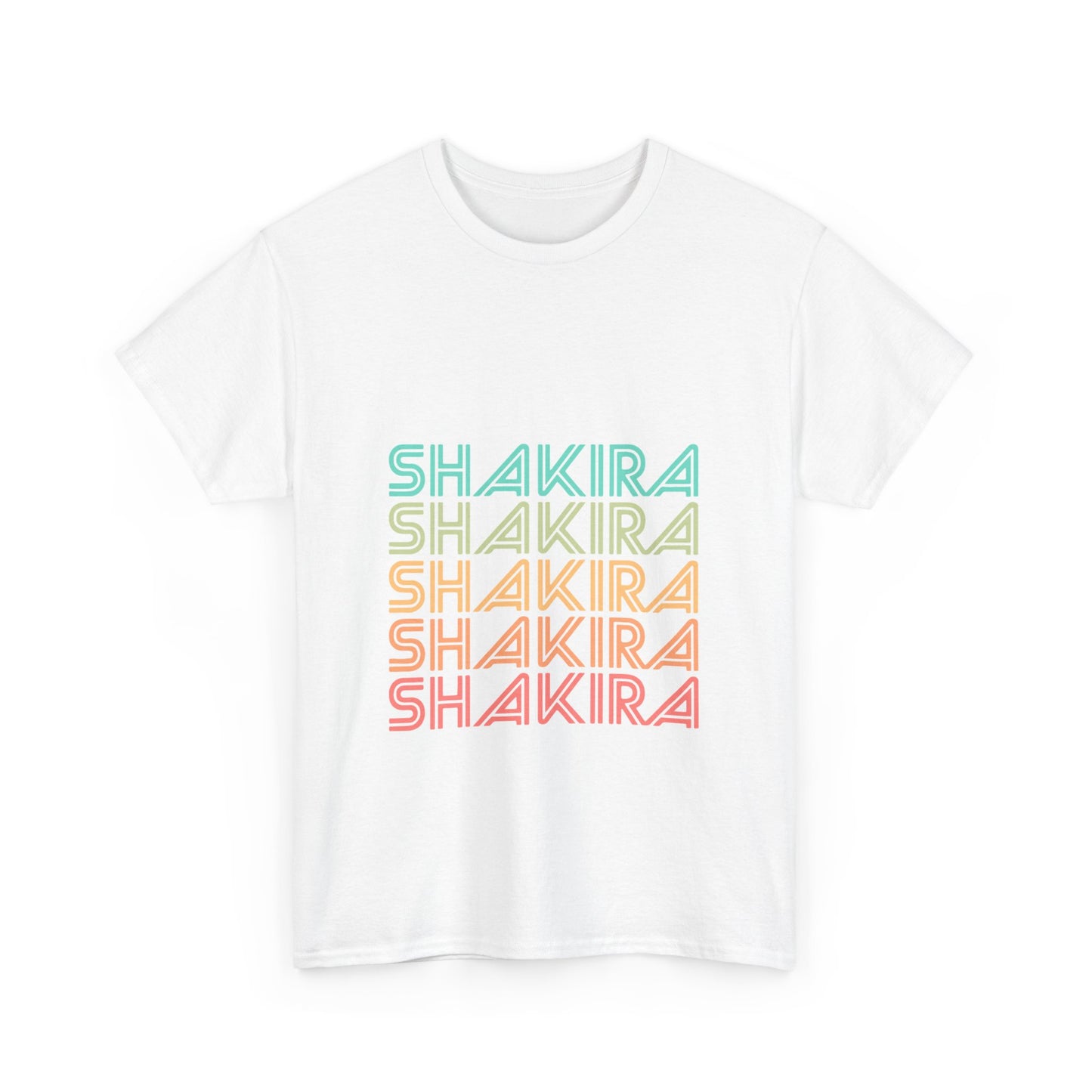 Retro Pop Lines Unisex Heavy cotton tee