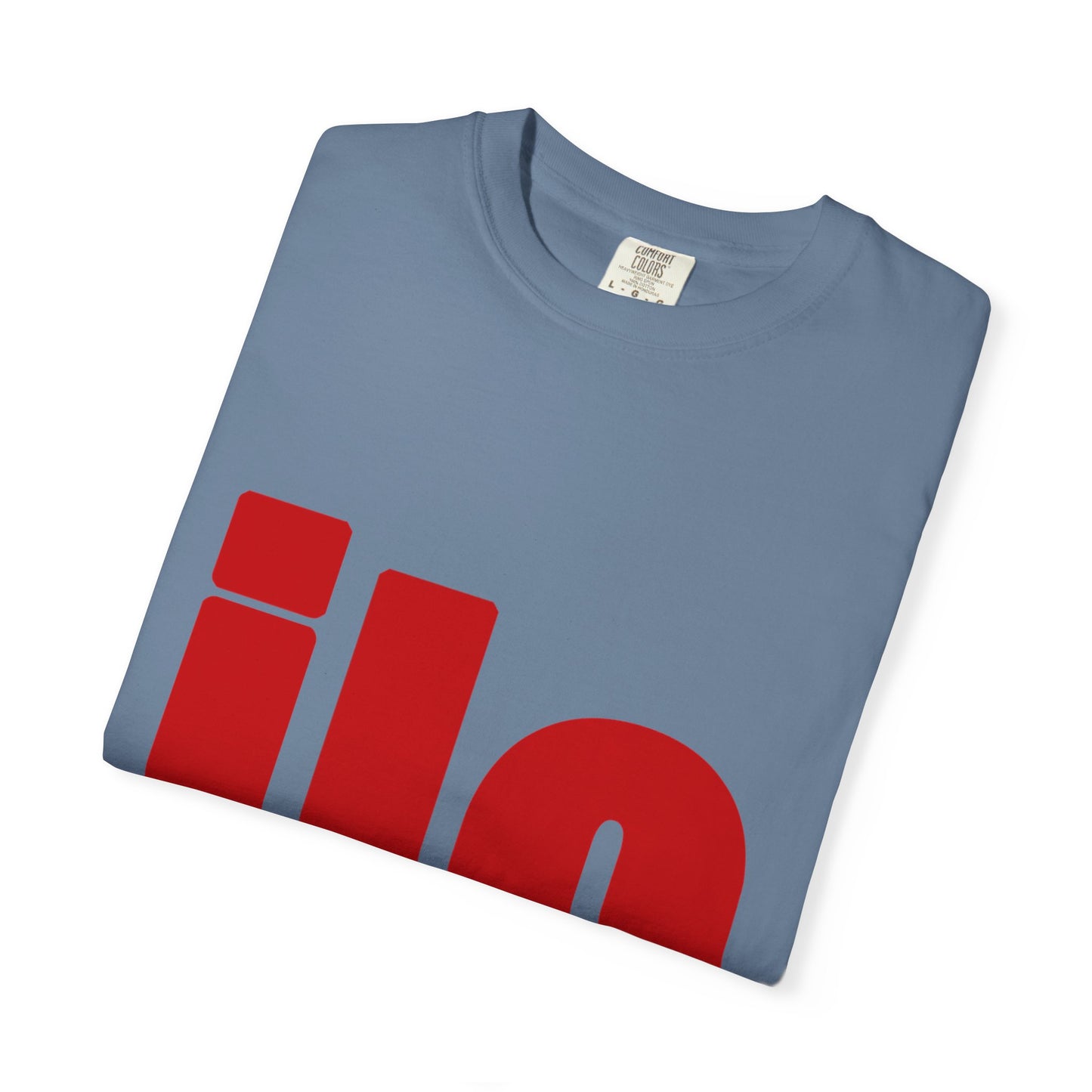 ILO Bold Red Block Unisex Dyed T-shirt