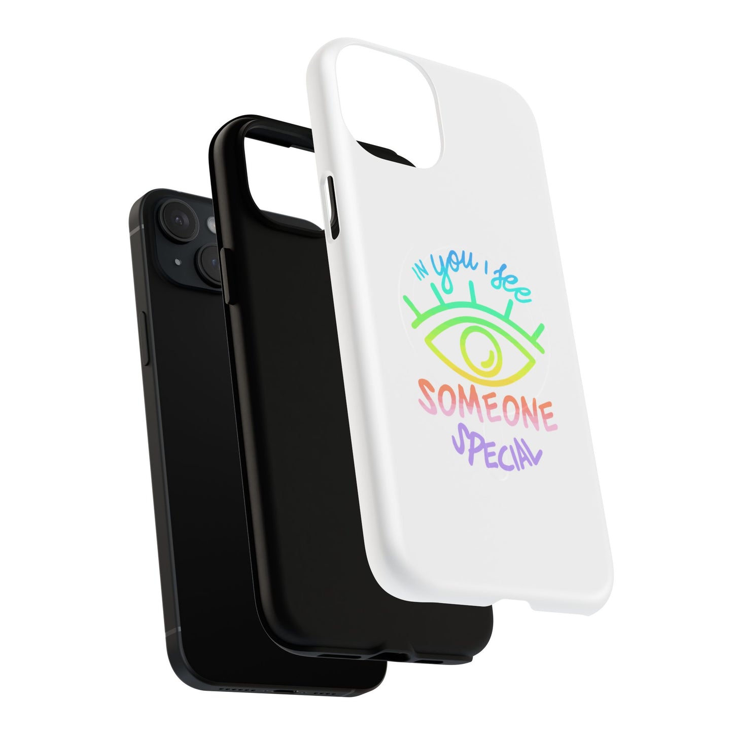 Vibrant Eye and Text Tough Magnetic Case