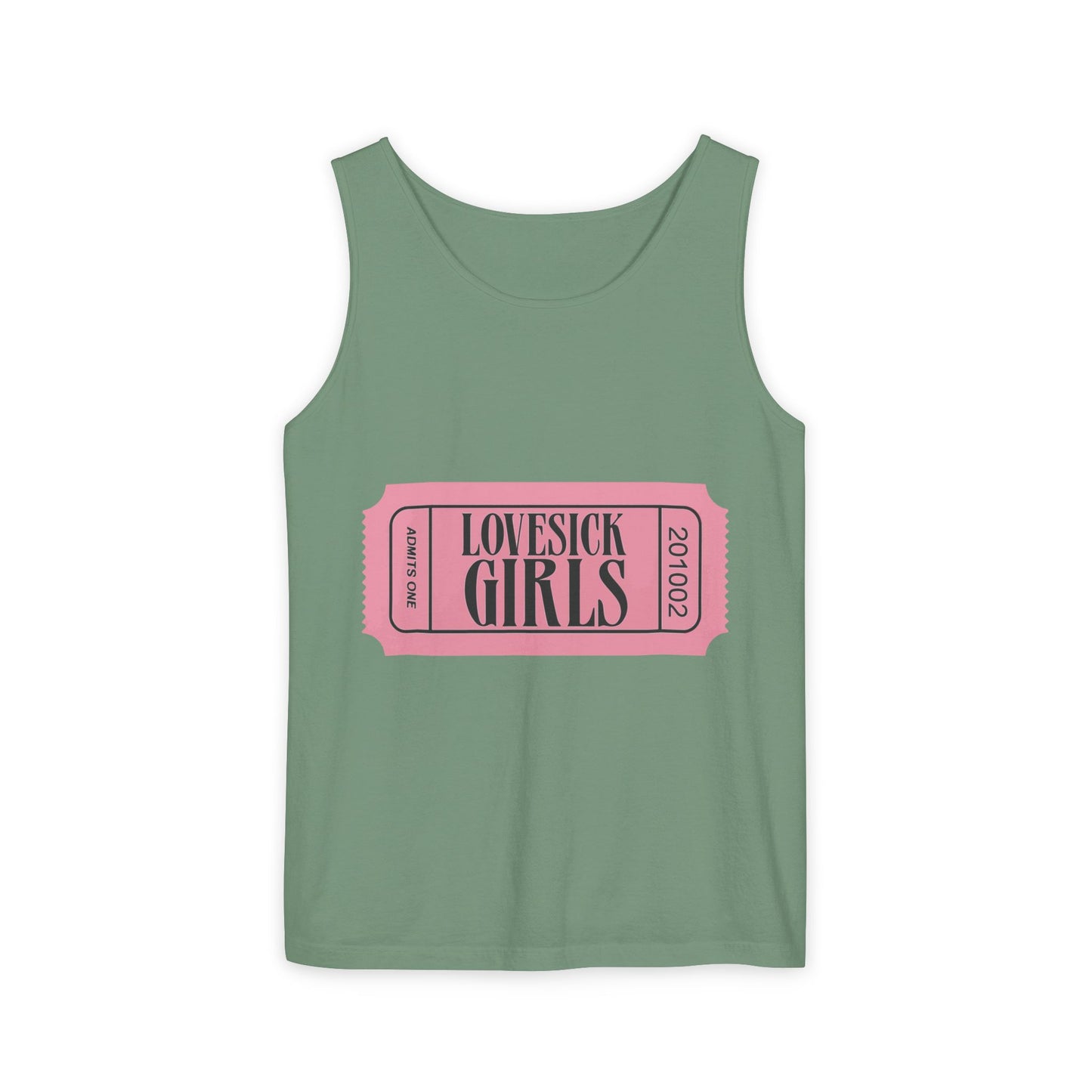 Lovesick Girls Ticket – Dyed Tank Top