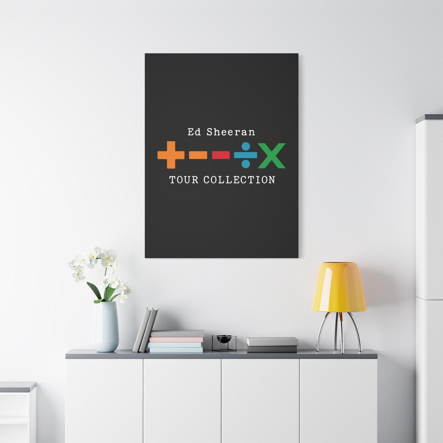 Matte Stretched Canvas, 1.25" Depth – Ed Sheeran Black Edition