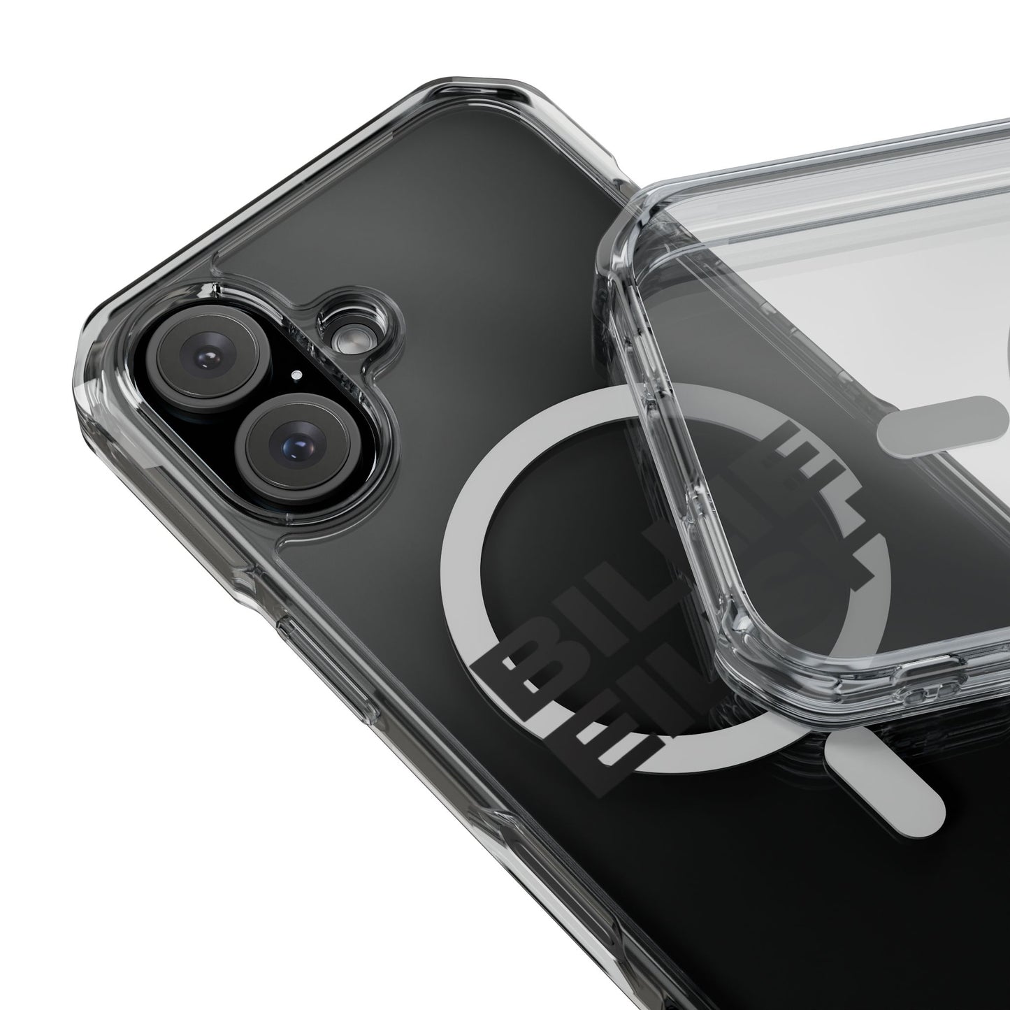 Stacked Glow Text Magnetic Clear Impact Case