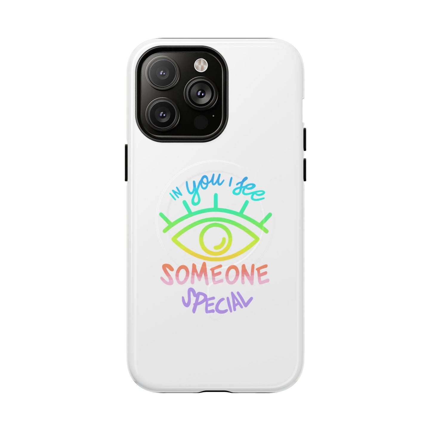 Vibrant Eye and Text Tough Magnetic Case