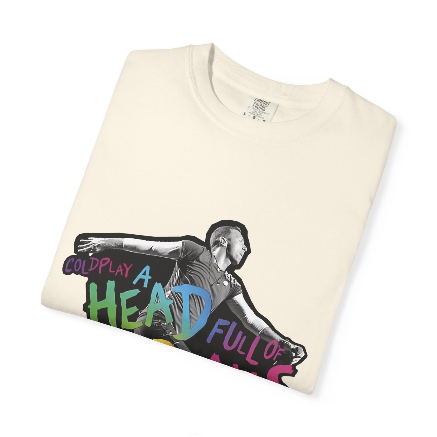 Unisex Garment-Dyed T-Shirt Inspired by Coldplay A Head Full of Dreams Chris