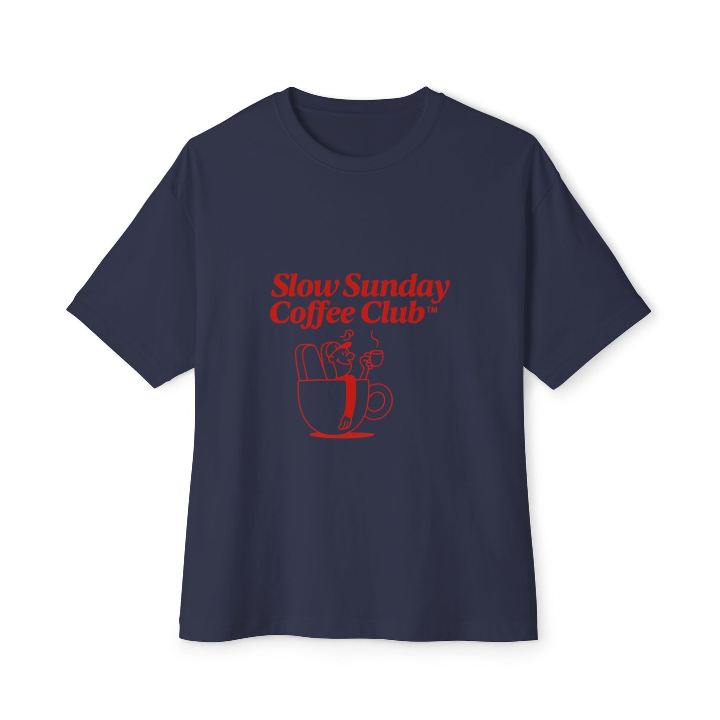 Unisex Oversized Tee – Snazzy Coffe Club Edition