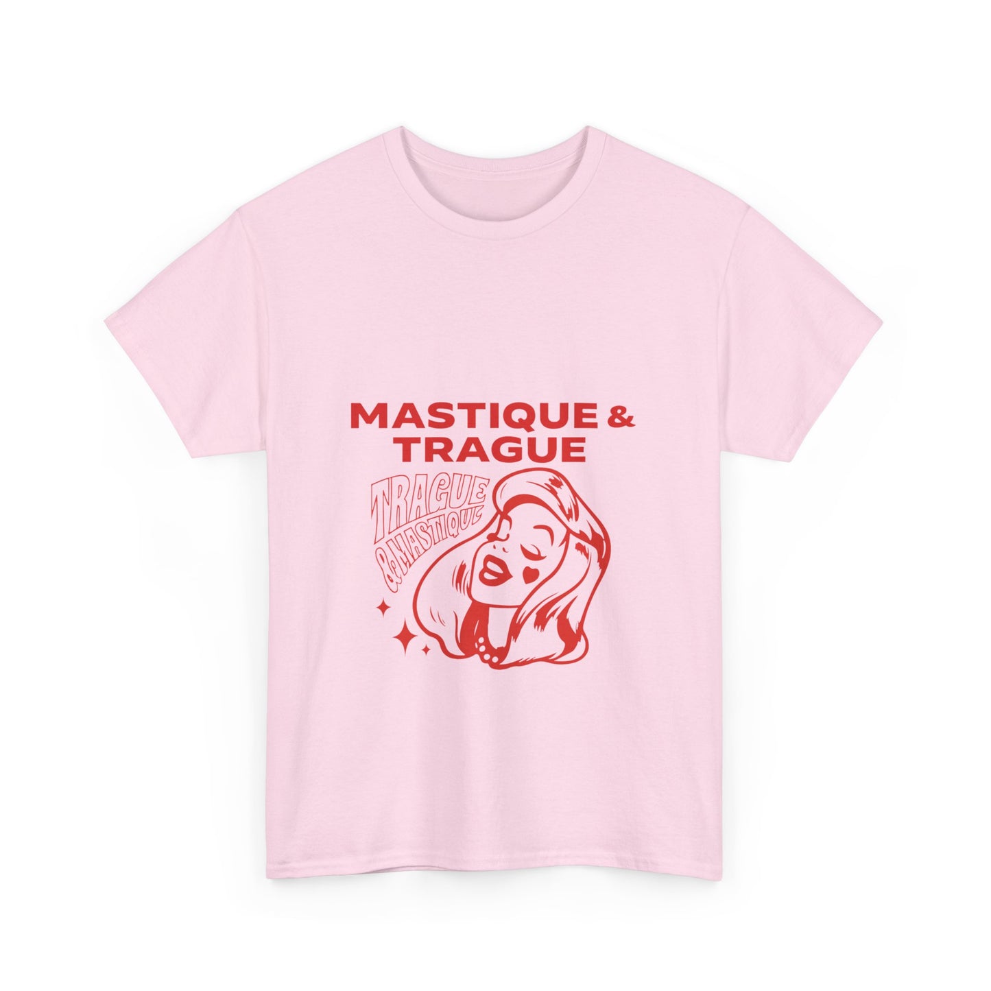 Fierce Femme in Red Unisex Heavy cotton tee