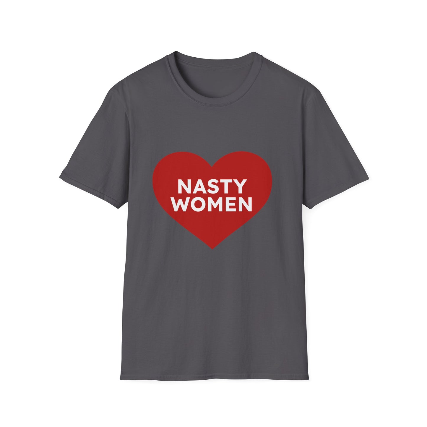 Nasty Women Heart - Unisex Softstyle T-shirt