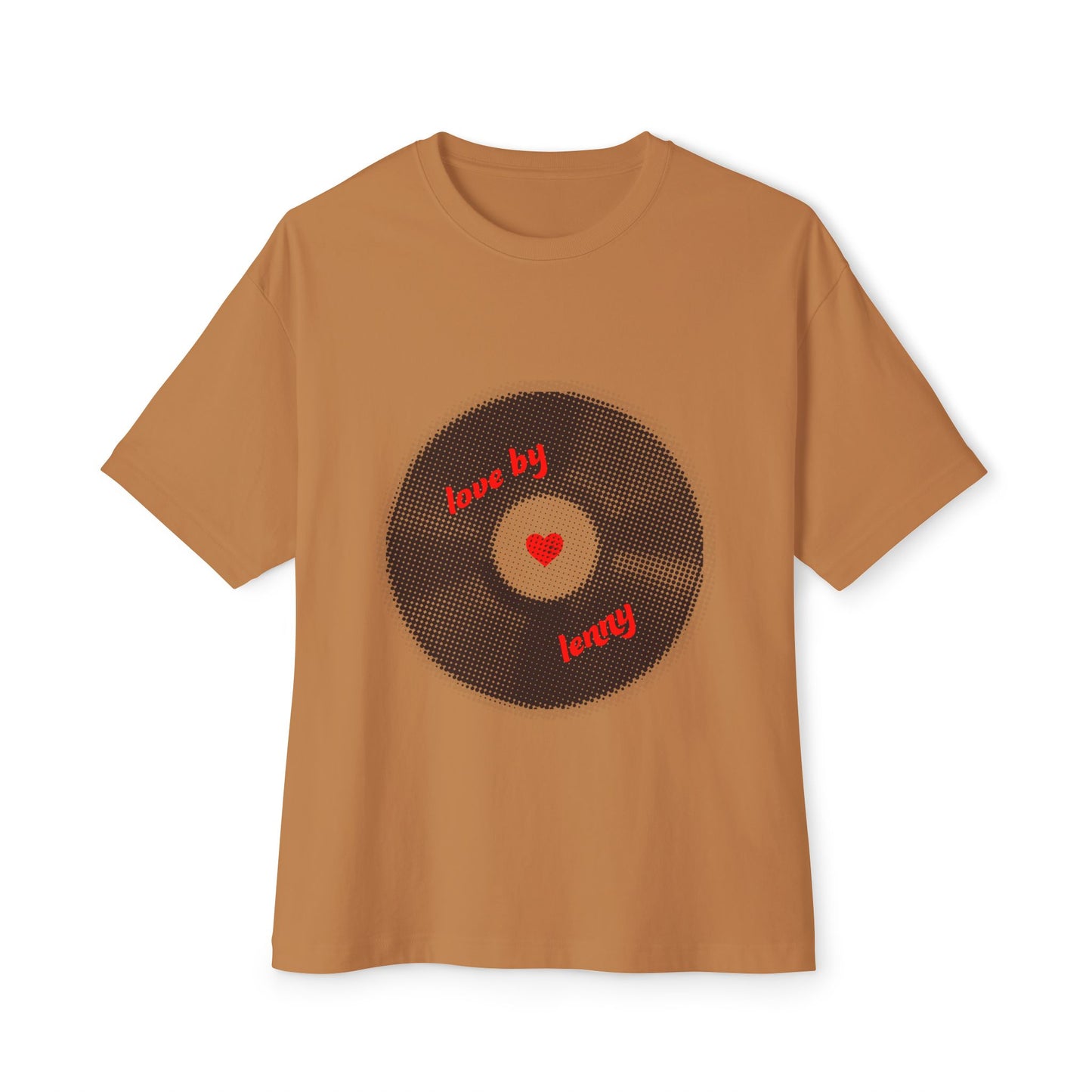 Vinyl Love Spin Unisex Oversized Boxy tee