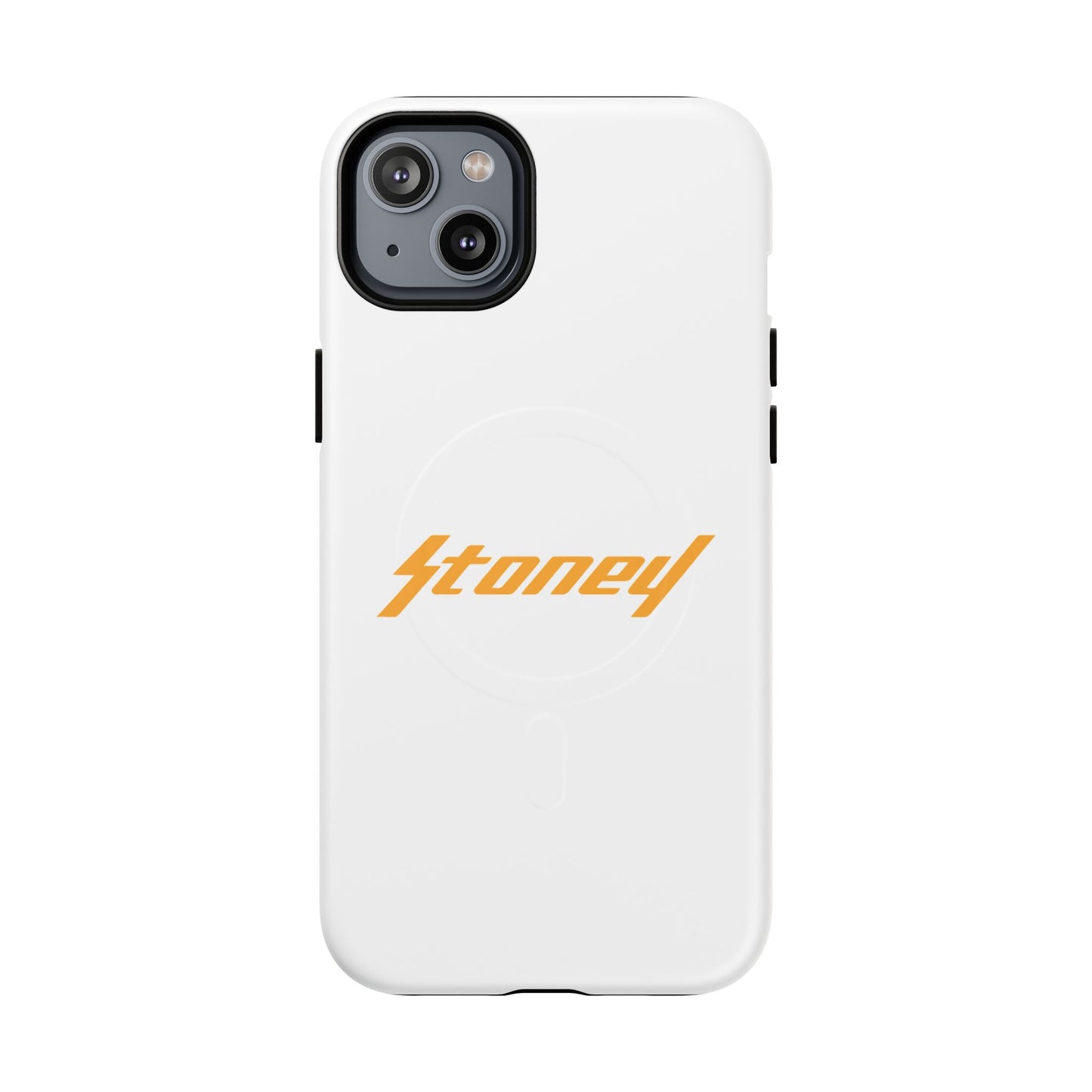 Orange Lightning Text Logo Tough Magnetic Case