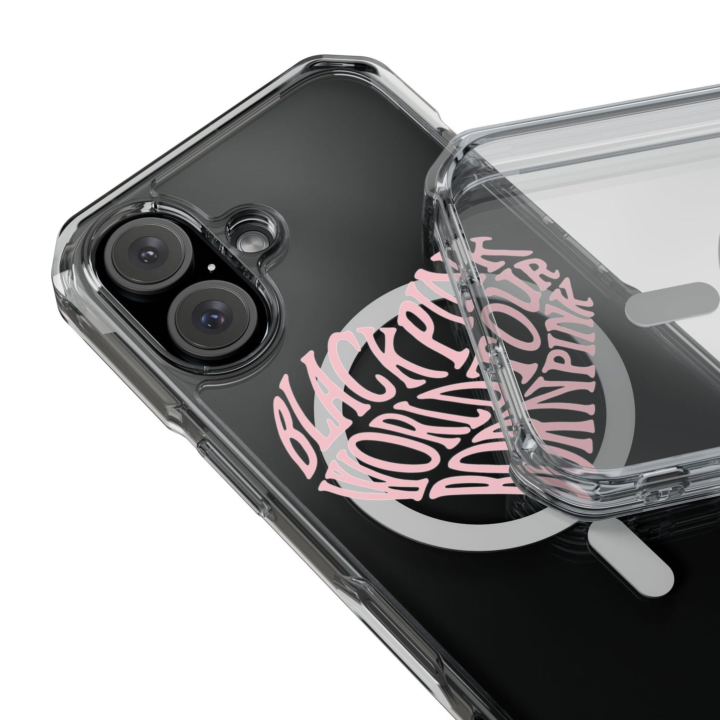 Born Pink Heart Typography - Magnetic Clear Impact Case