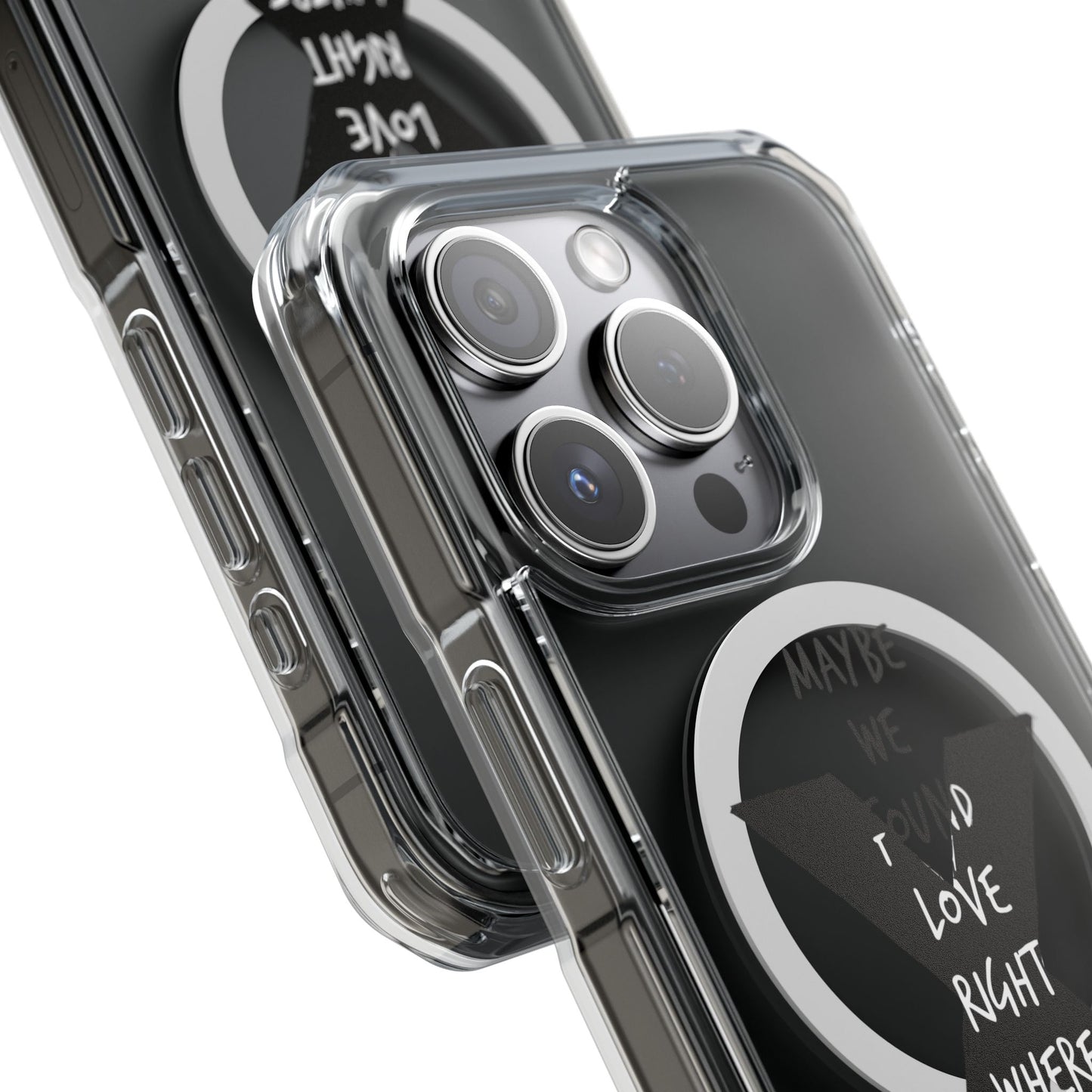 Abstract Paw and Brush Stroke Magnetic Clear Impact Case