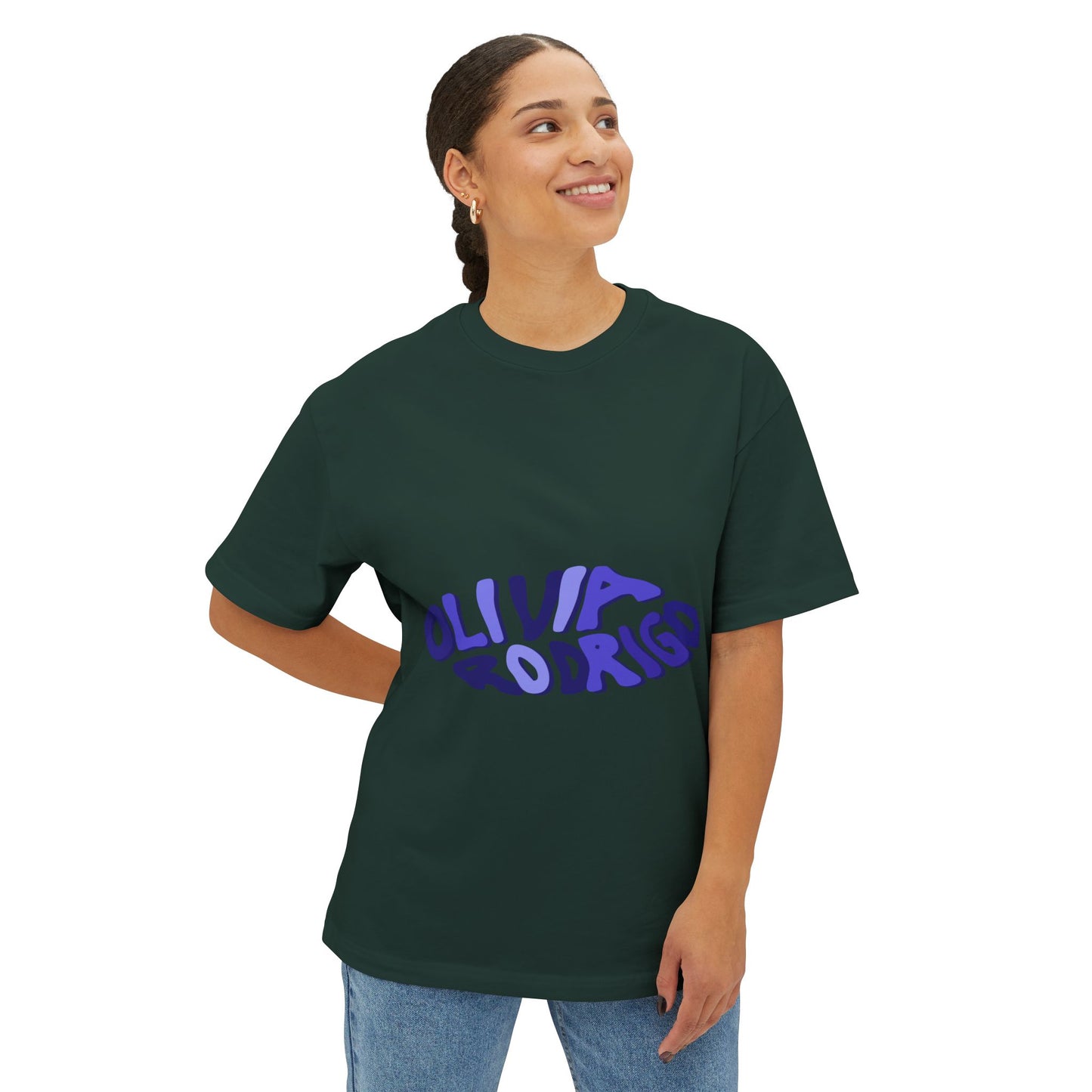 Olivia Rodrigo Wavy Text-Oversized Tee
