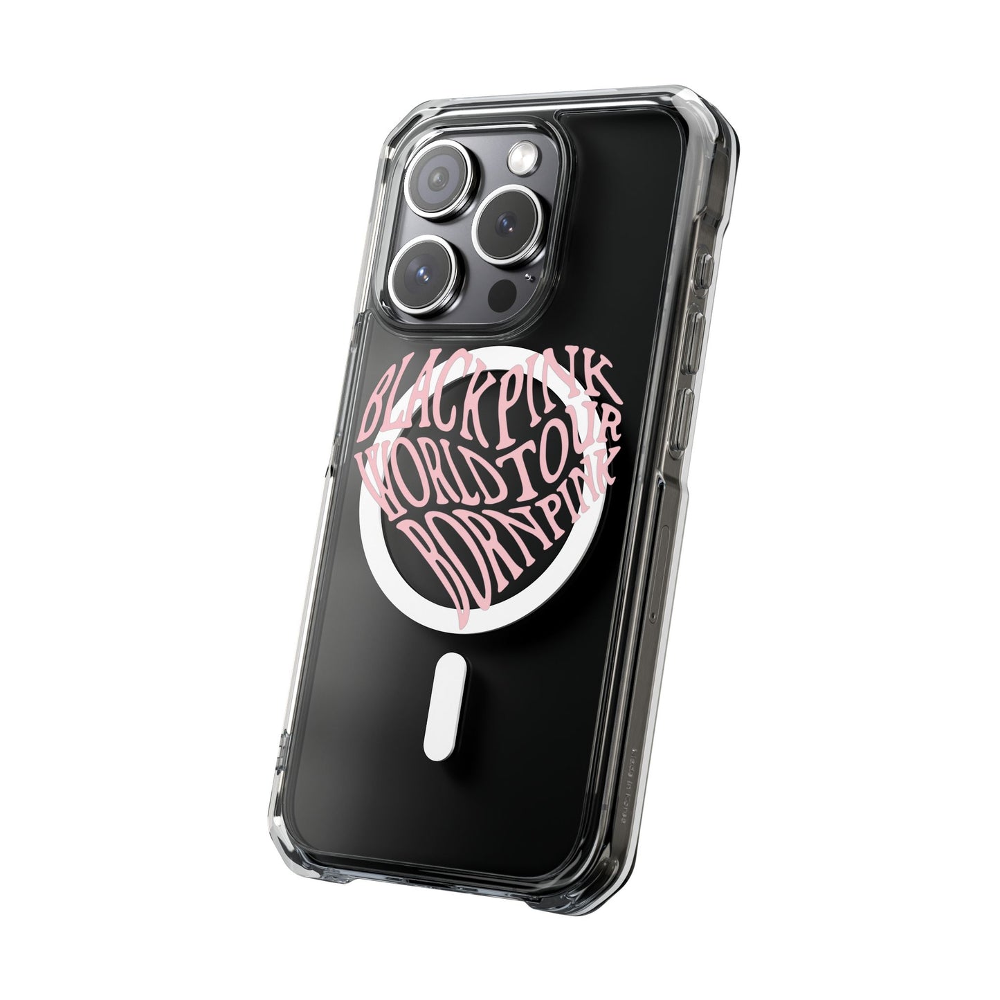 Born Pink Heart Typography - Magnetic Clear Impact Case