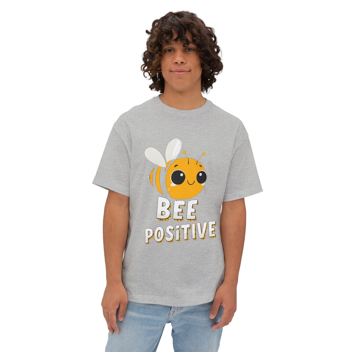 Oversized boxy Tee – Snazzy Bee positive Edition
