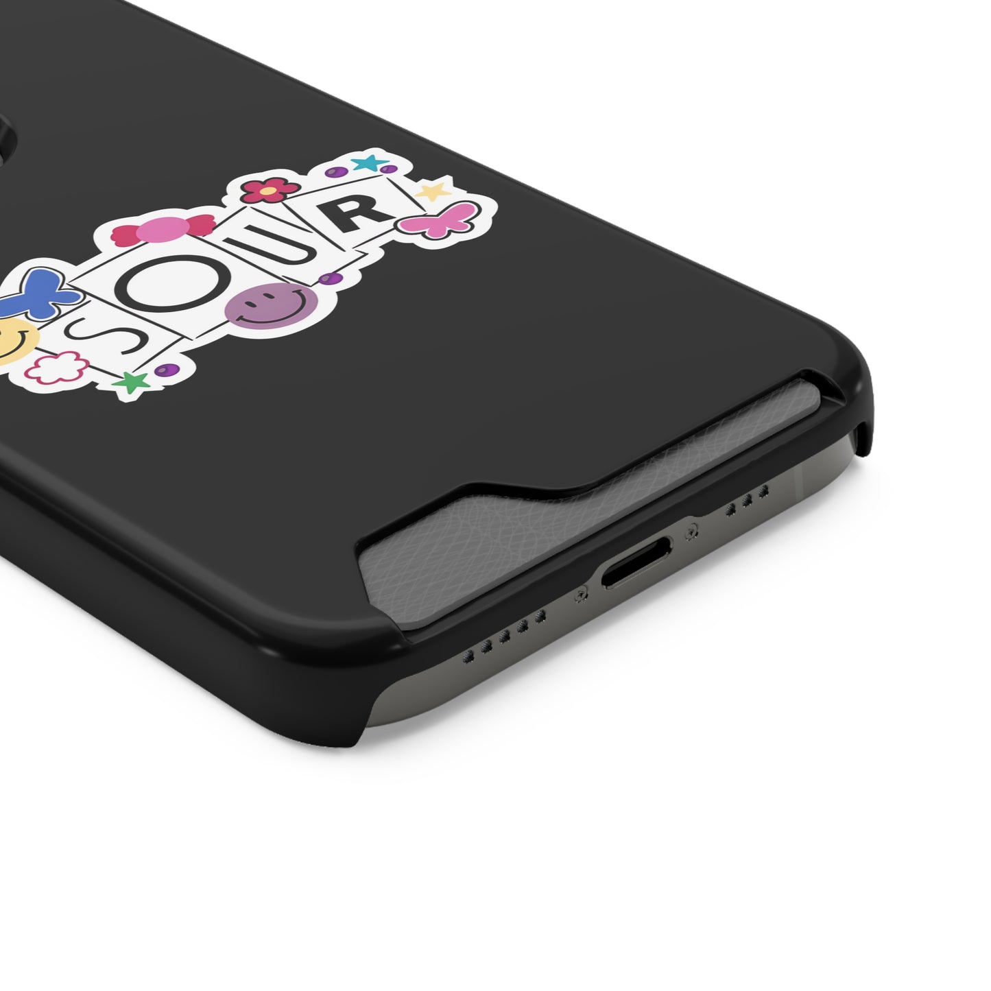 Phone Case + Card Holder For Iphone 13 – Olivia Rodrigo Sour | Black Edition