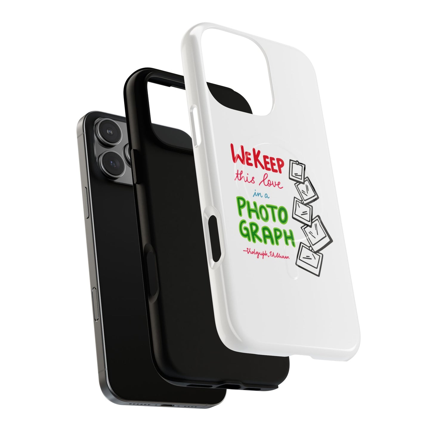 White Paw Print Tough Magnetic case