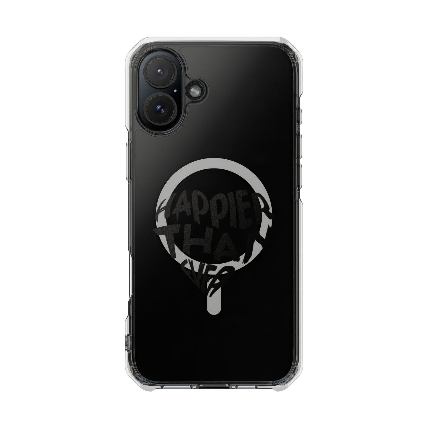 Happier Heart Lettering Magnetic Clear Impact Case