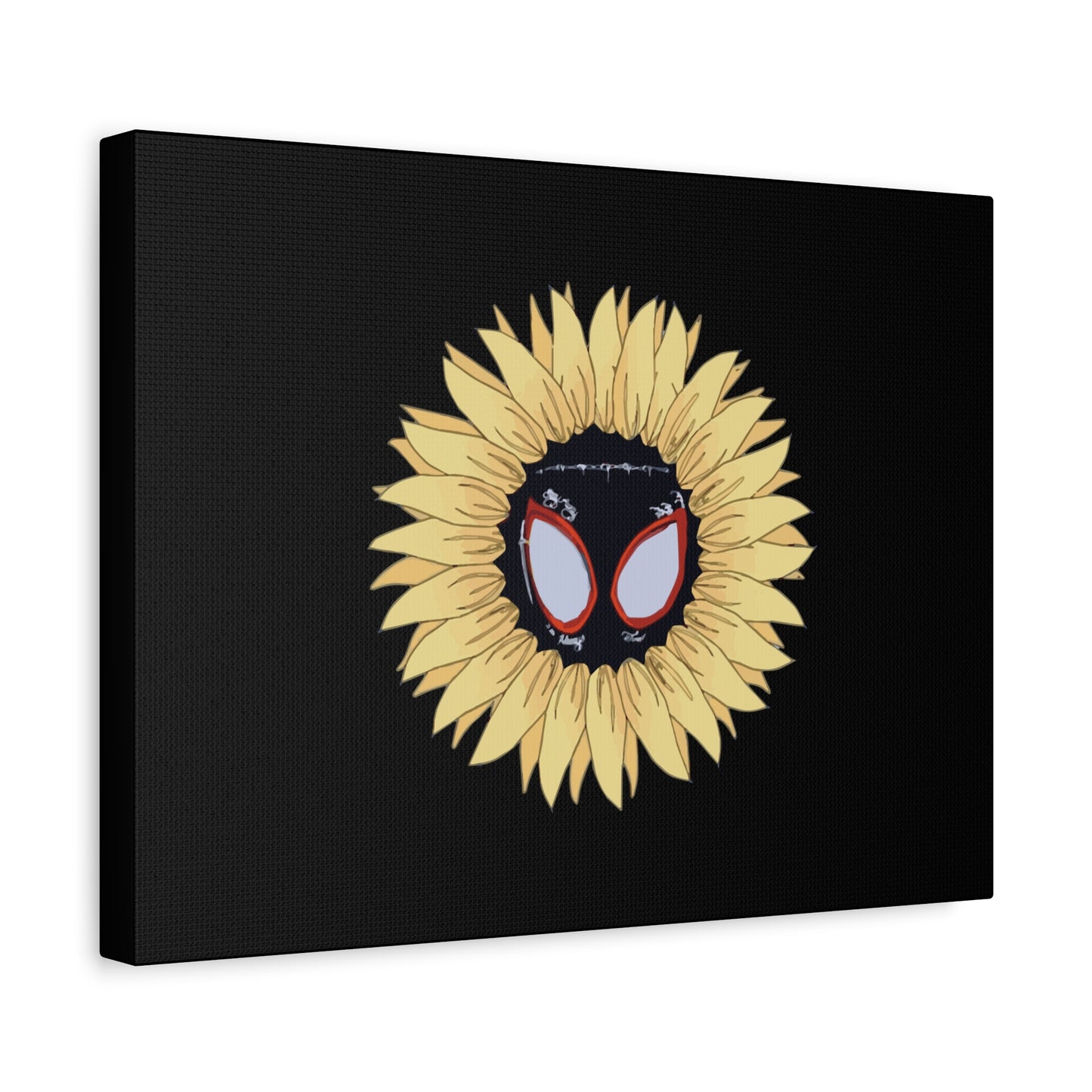 Sunflower Mask Illustration Canvas