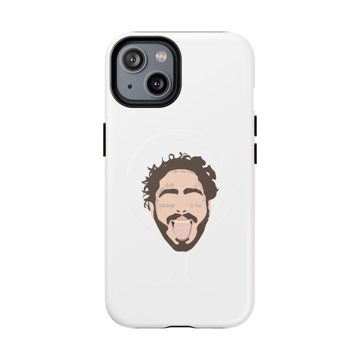 Minimalist Tongue Out Cartoon Face Tough Magnetic Case