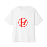 Crimson Orbit Unisex Oversized Boxy Tee