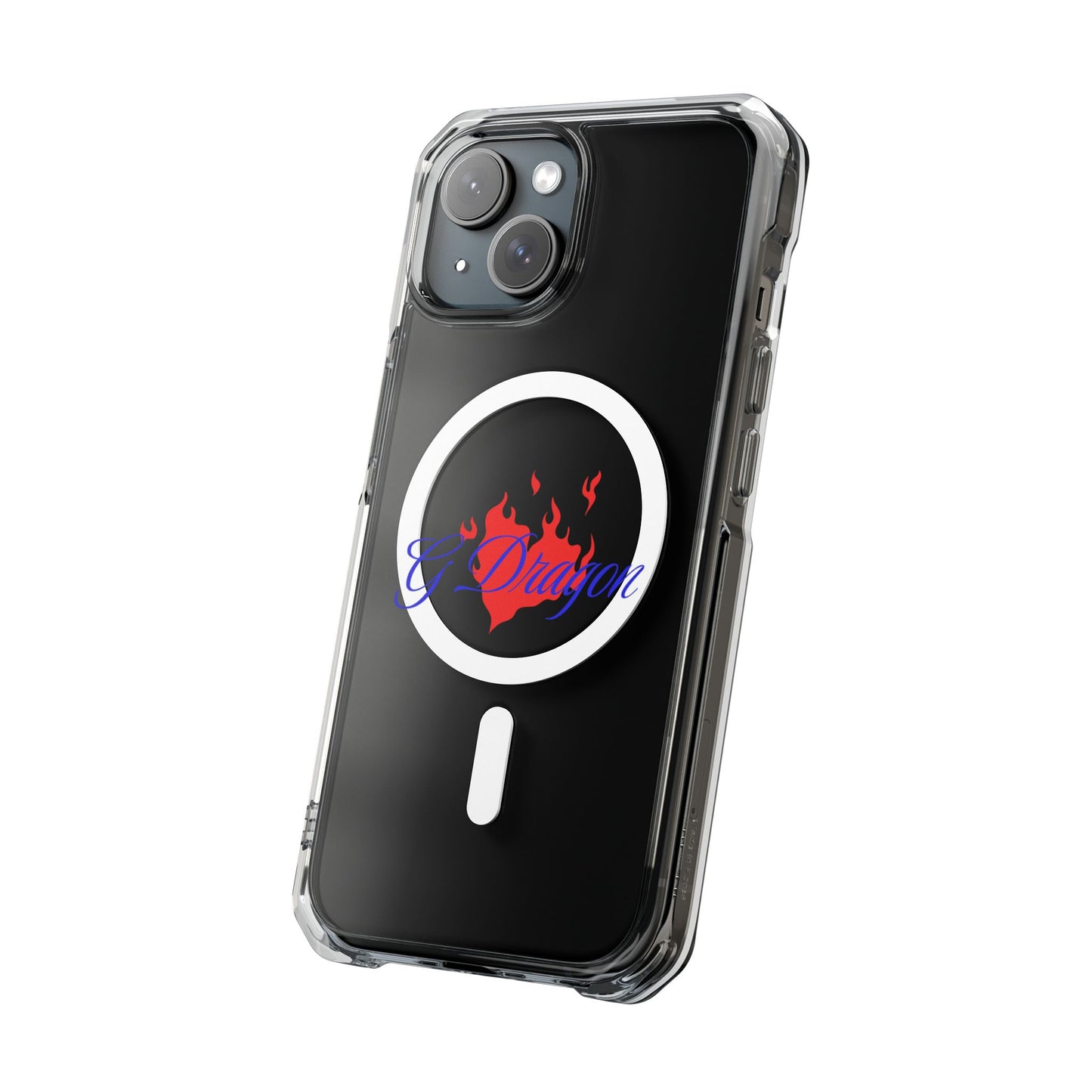 Heart on Fire Bold Script Magnetic Clear Impact Case