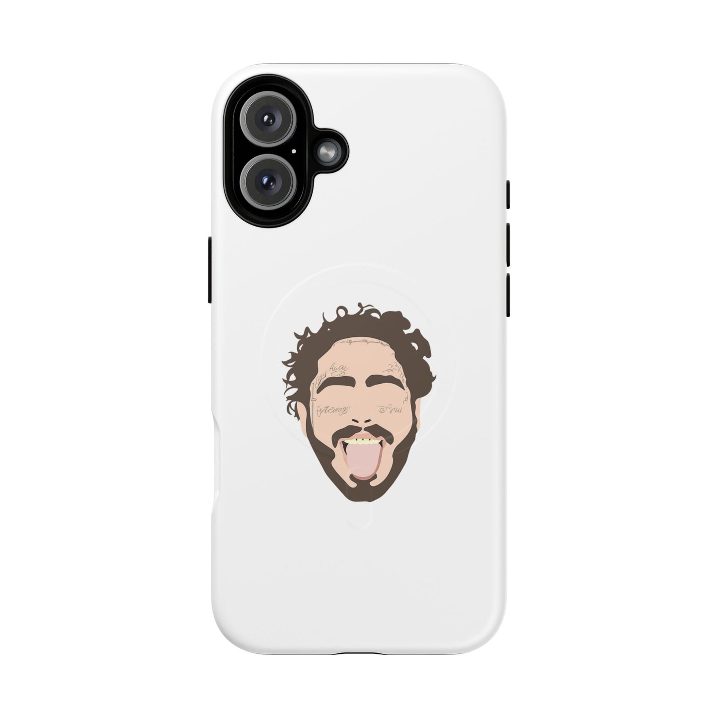 Minimalist Tongue Out Cartoon Face Tough Magnetic Case