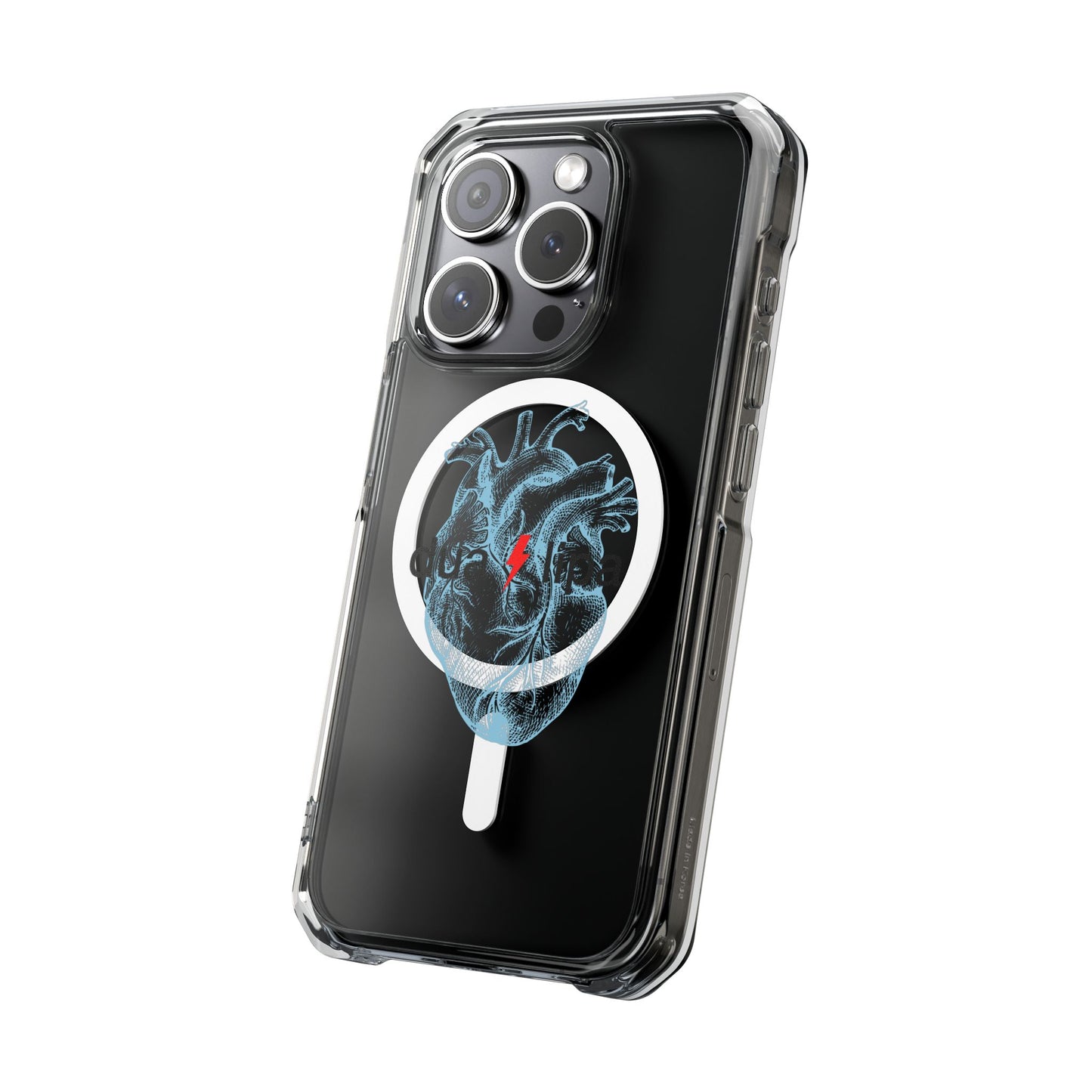 Electro Heart Illustration Magnetic Clear Impact case