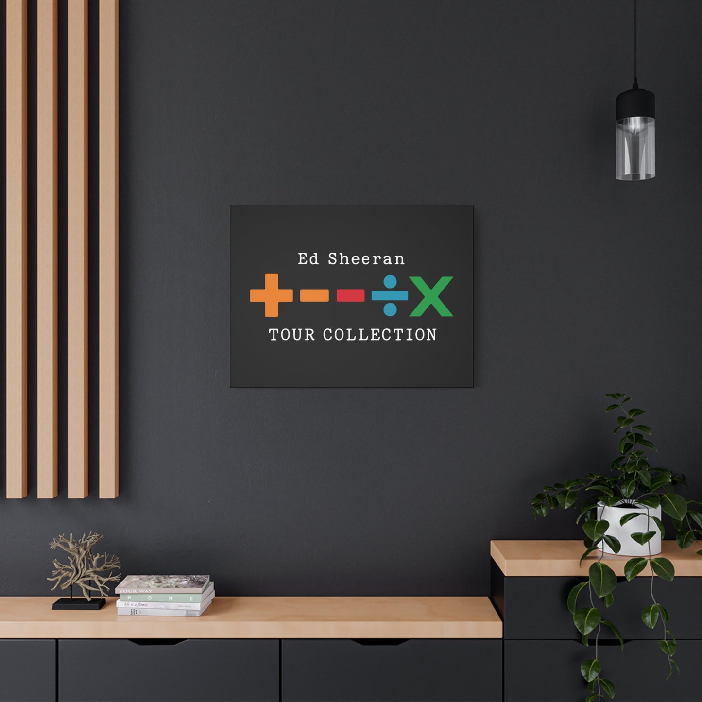 Matte Stretched Canvas, 1.25" Depth – Ed Sheeran Black Edition