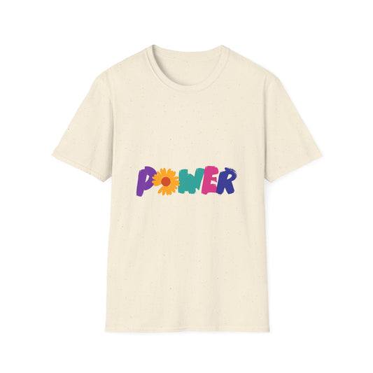 Retro Flower Power Color Pop Unisex Softstyle Tee