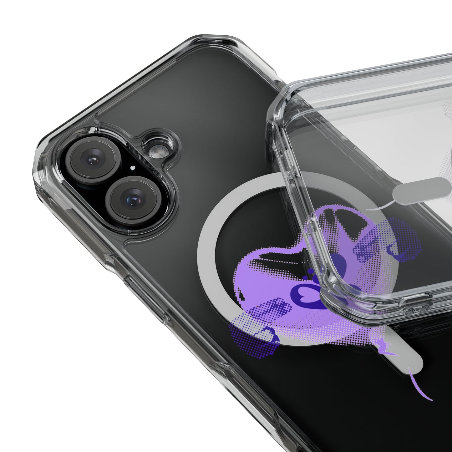 Heart Balloon OR Pop Art Magnetic Clear Impact Case
