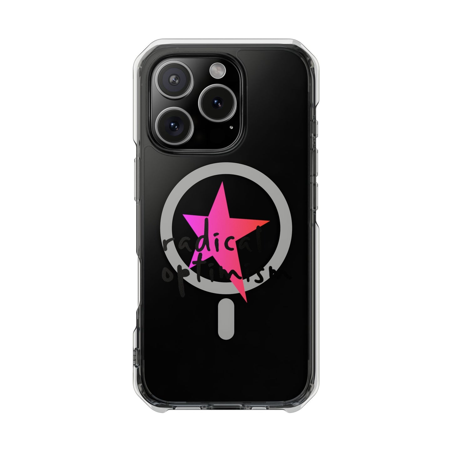 Flame Script Statement Magnetic Clear Impact case