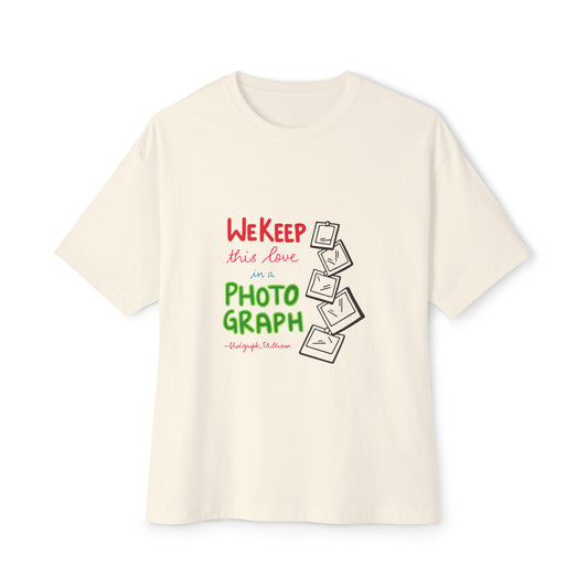 White Paw Print Oversized Boxy Tee