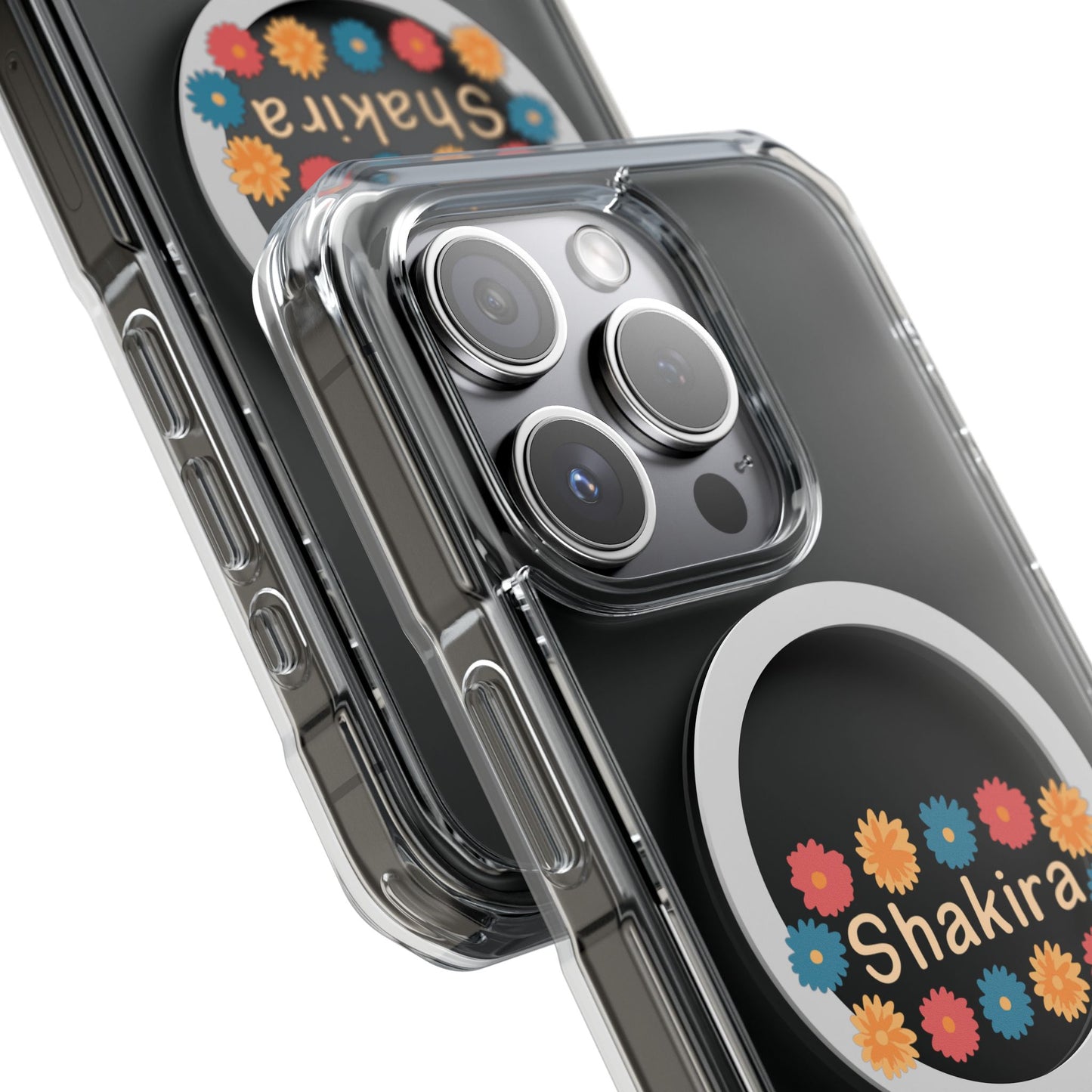 Retro Floral Groove Clear Impact case