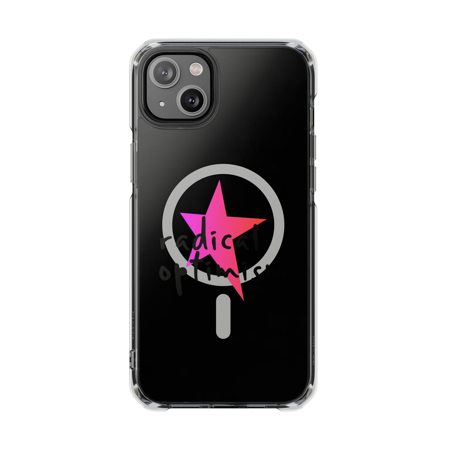 Flame Script Statement Magnetic Clear Impact case