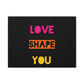 Orange Divide Symbol Matte Canvas