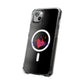 Heart on Fire Bold Script Magnetic Clear Impact Case