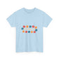 Retro Floral Groove Unisex Heavy cotton tee