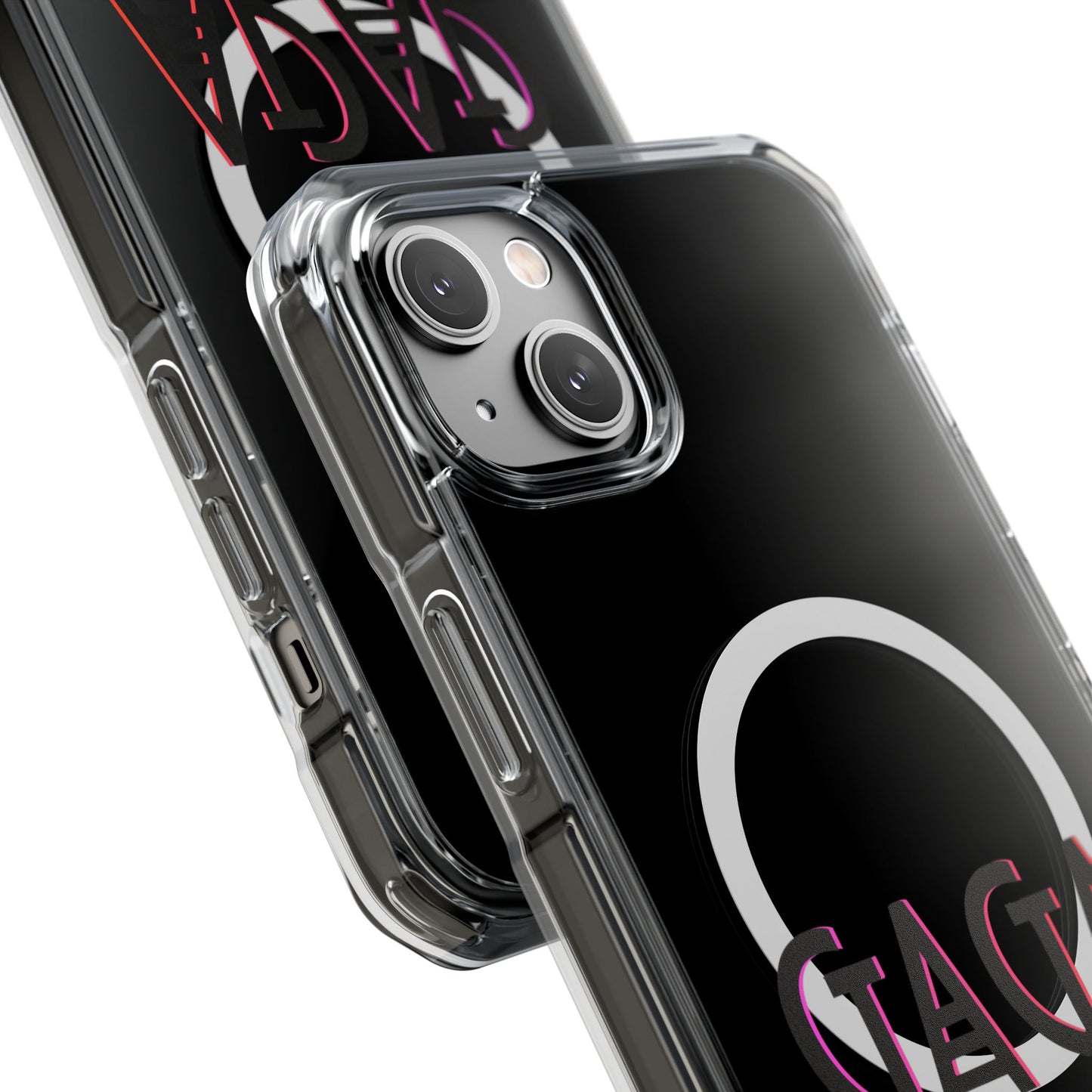 Electric Neon Magnetic clear case