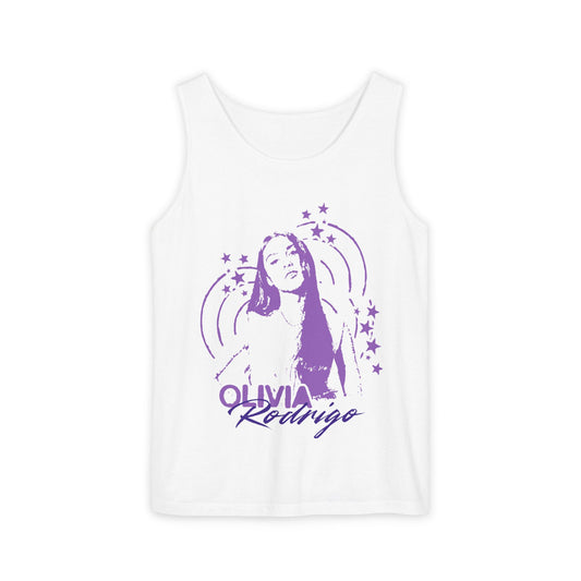 Olivia Rodrigo Star Portrait-Dyed Tank Top