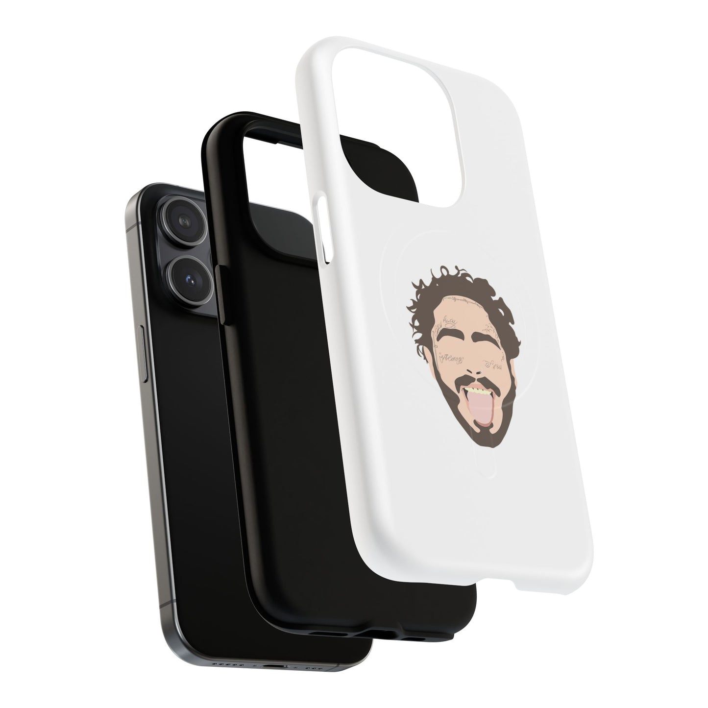 Minimalist Tongue Out Cartoon Face Tough Magnetic Case